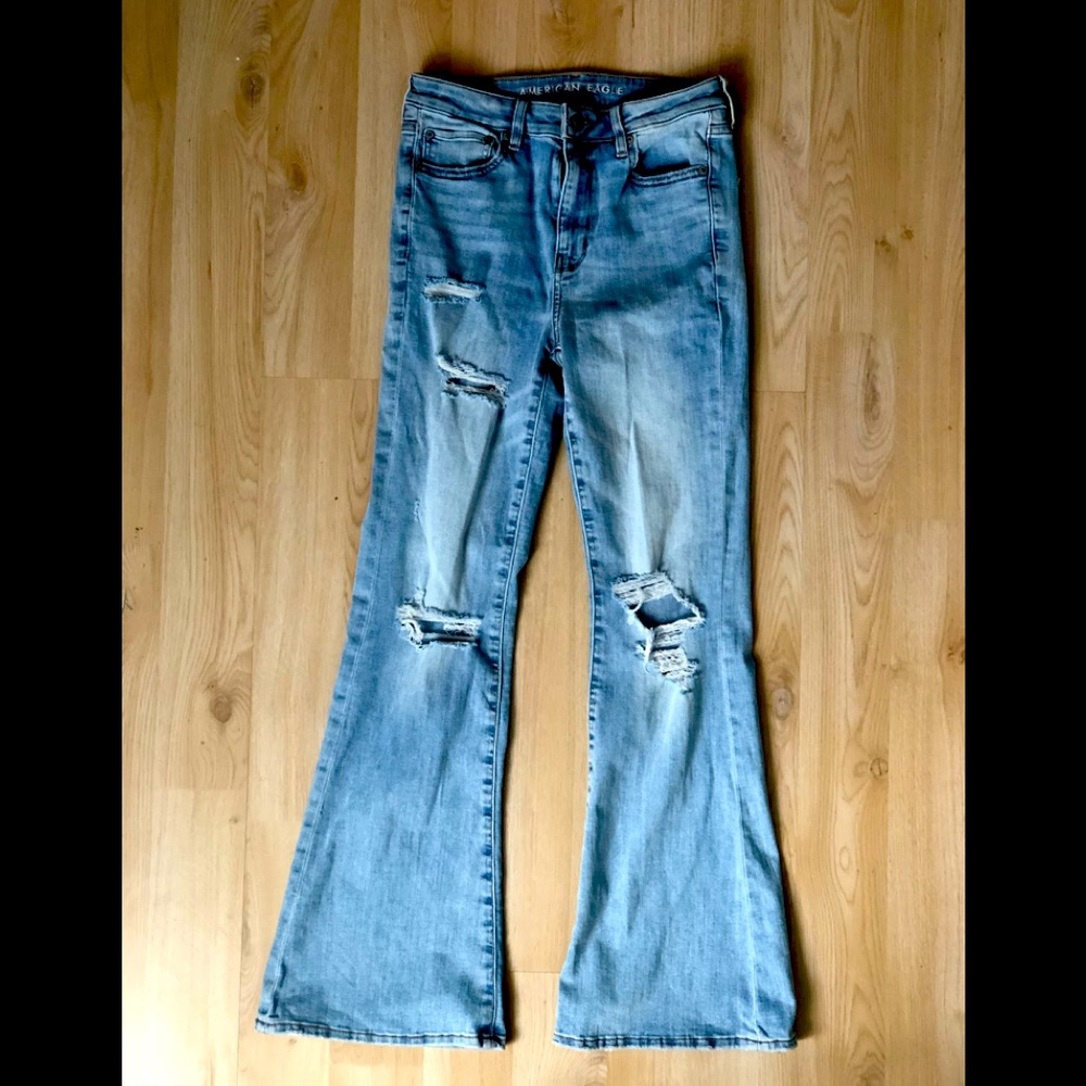 American eagle flared jeans